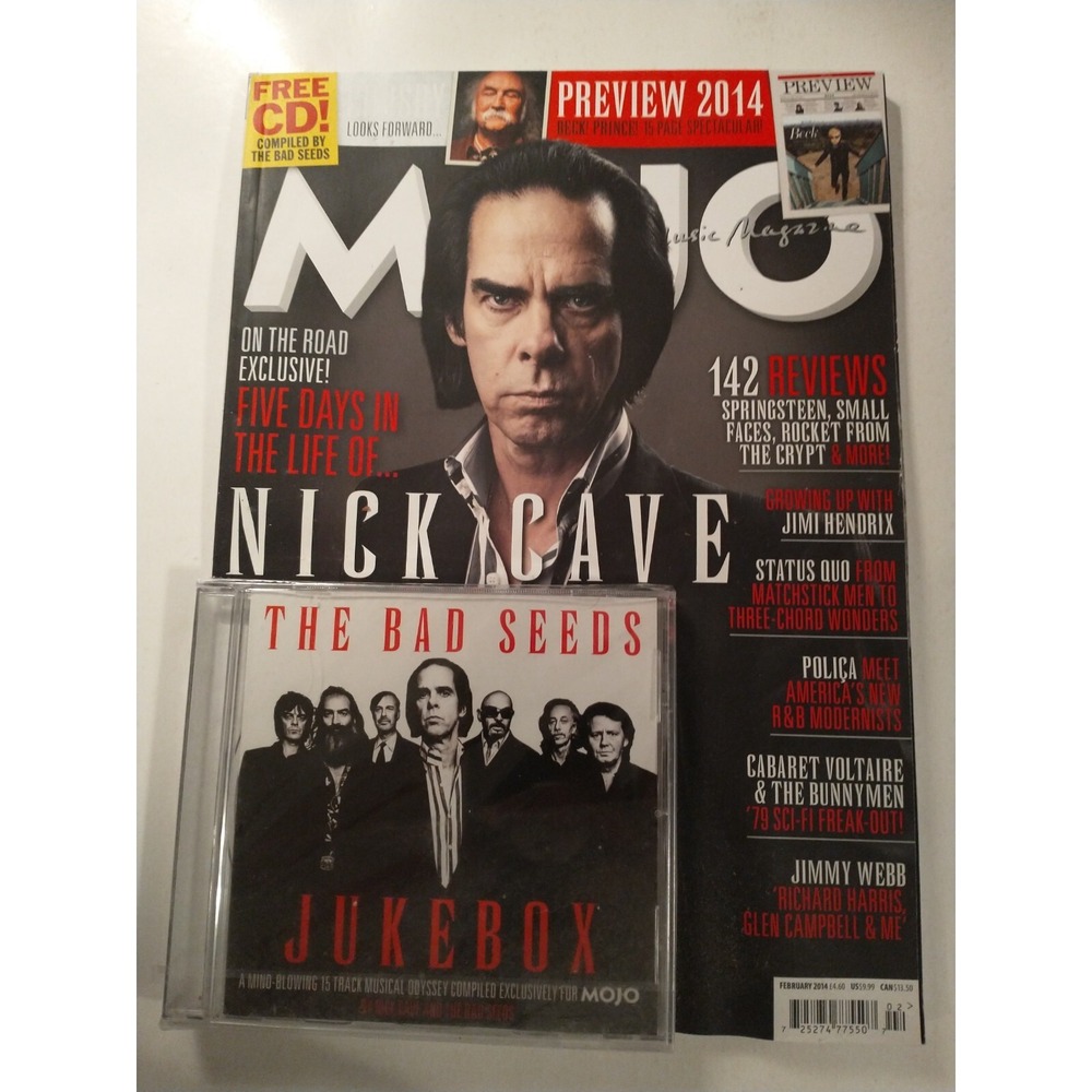 Mojo Magazine Nick Cave And The Bad Seeds David Crosby February 2014 FREE CD